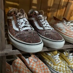 Vans Womens Glitter Sneakers - Multicolor